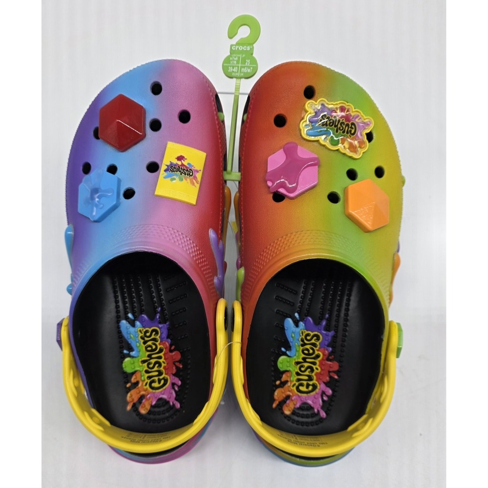 NEW Crocs Gushers Classic Clogs Men's 7 / Women's 9 – Limited Edition Candy